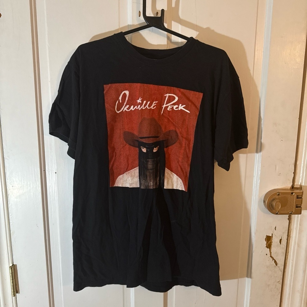 American Apparel Black Tee with Graphic Design
